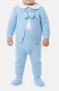 3-Piece Knitted Set - Baby Blue