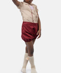 Baby Boy Antonio Spanish Romper - Burgundy