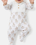 Baby Grow Rocking Horse with Peter Pan Collar - Beige