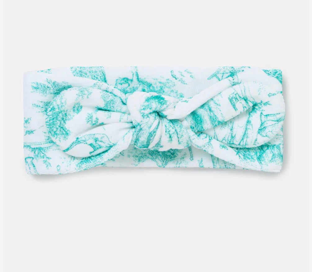 Baby Girl Safari Collection Velour Headband - Mint