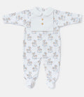 Baby Grow Rocking Horse with Peter Pan Collar - Baby Blue