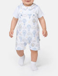 Baby Boy - Hot Air Balloon Romper Set - Blue