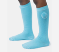 Baby Boy Vibrant Pom-pom Knee Socks - Sky Blue
