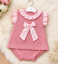 Vintage Rose Knit Bloomer Set