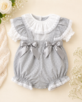Silver Blossom Romper
