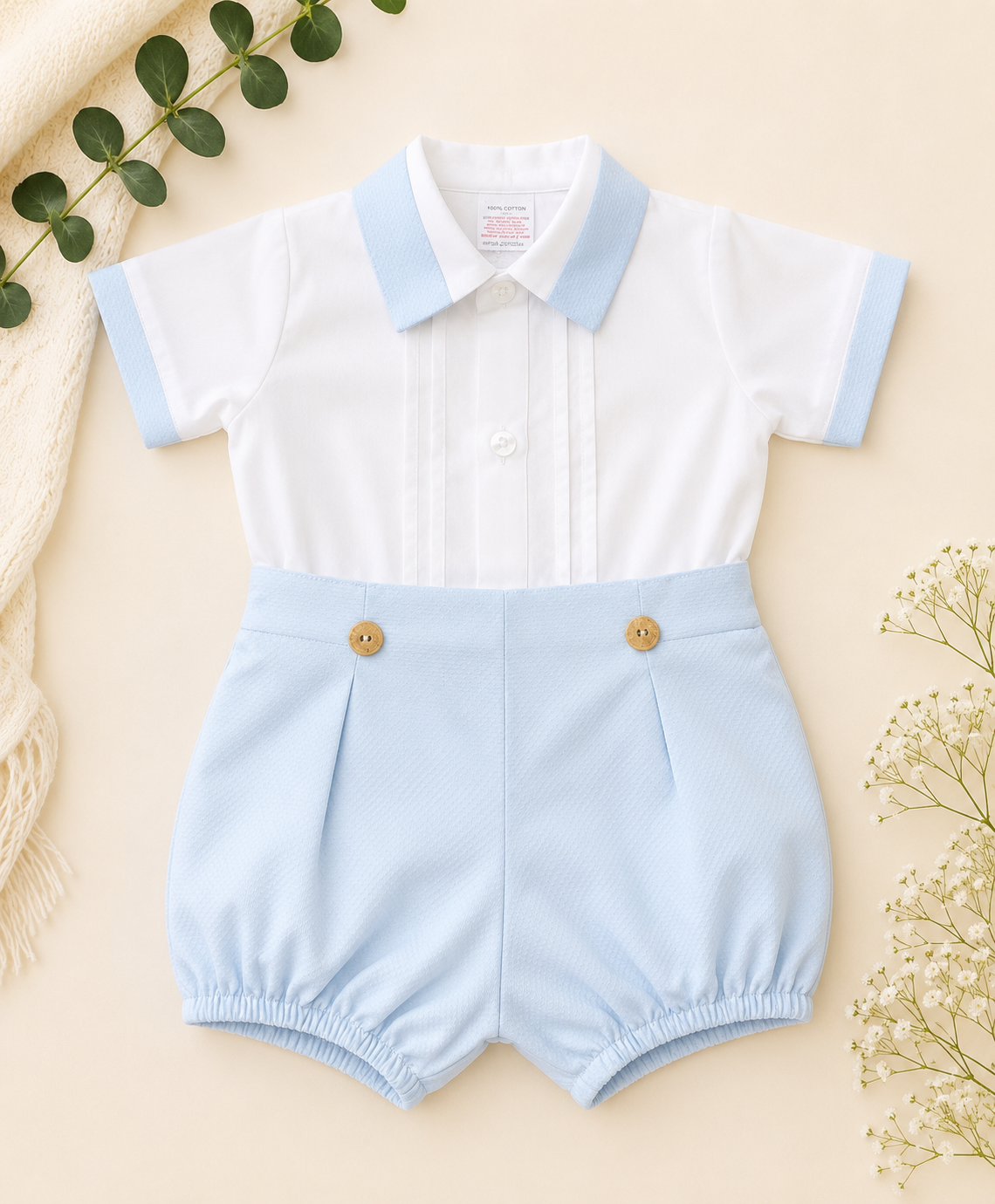 Baby Blue Beau Romper