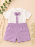 Lilac Bow Romper
