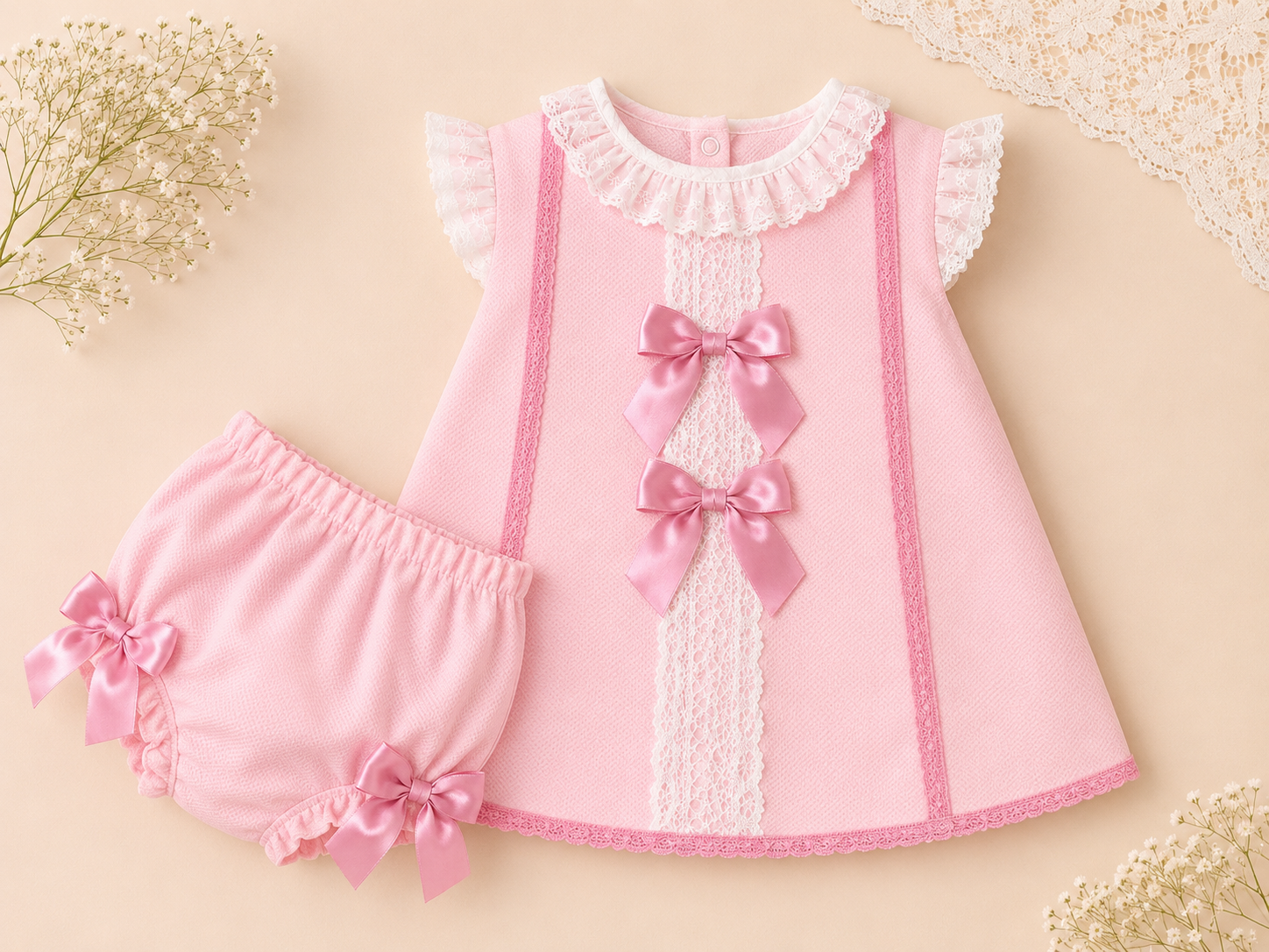 Blush Blossom Dress Set